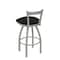 Holland Bar Stool Co 30" Low Back Swivel Bar Stool, Nickel Finish, Canter Espresso Seat 82130AN003 - alternate 2